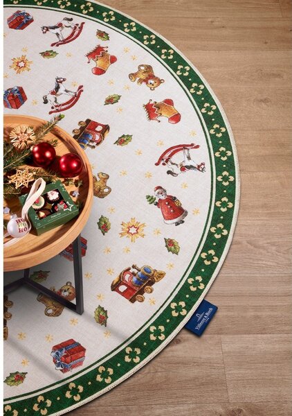 Zelený kulatý koberec s vánočním motivem ø 150 cm Green Christmas – Villeroy&Boch