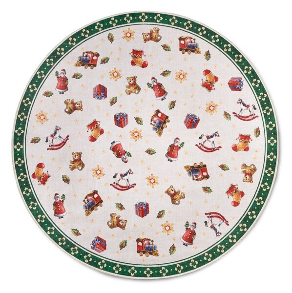 Zelený kulatý koberec s vánočním motivem ø 150 cm Green Christmas – Villeroy&Boch