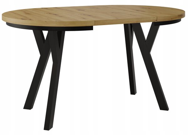 Rozkládací kulatý stůl Nelvex LOFT 2025 80 x 80 x 75 cm dub artisan