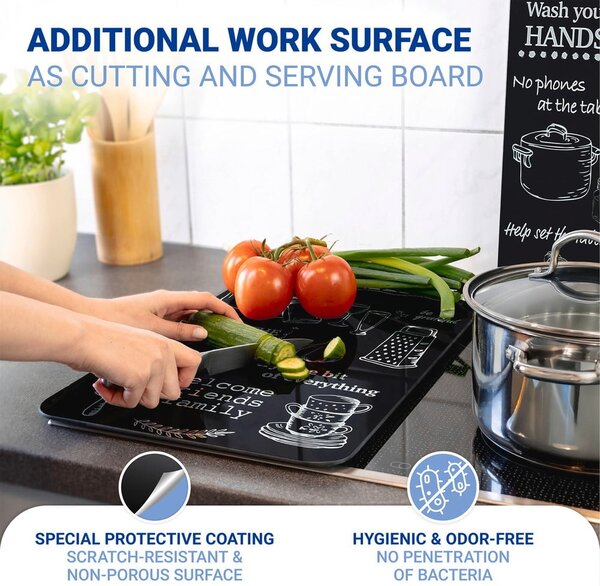 Kryty na sporák z tvrzeného skla v sadě 2 ks 52x30 cm Kitchen Rules – Maximex