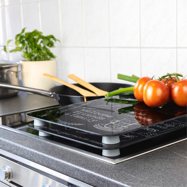 Kryty na sporák z tvrzeného skla v sadě 2 ks 52x30 cm Kitchen Rules – Maximex
