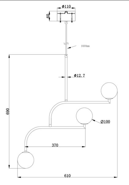 Pholc designová závěsná svítidla Mobil Pendant 70