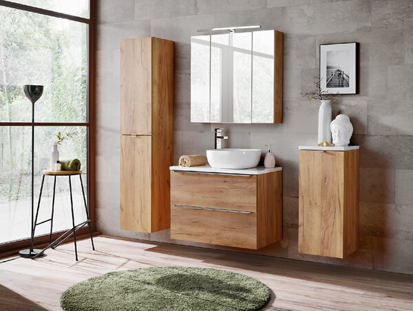 Comad Koupelnová skříňka pod umyvadlo Capri Oak 80 dub zlatý craft