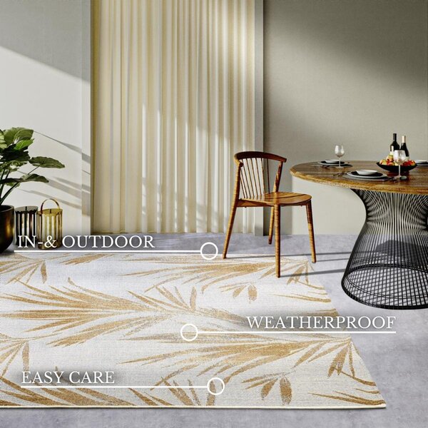 Venkovní koberec v bílo-zlaté barvě 160x235 cm Leonie – Villeroy&Boch