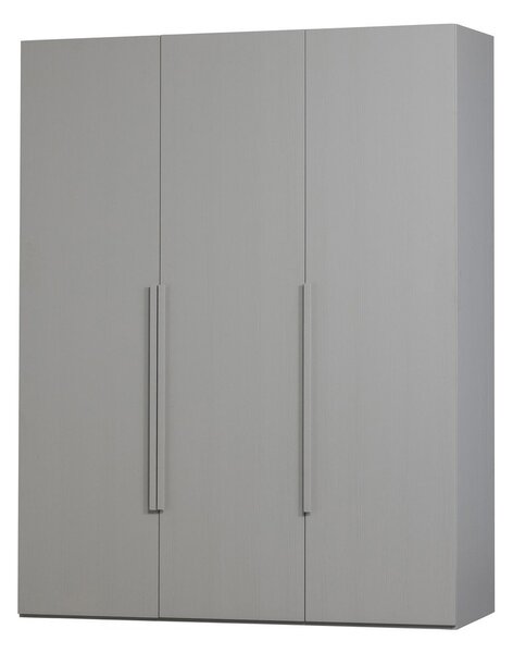 Šedá modulární skříň v dekoru ořechu 165x210x58 cm Rens – WOOOD
