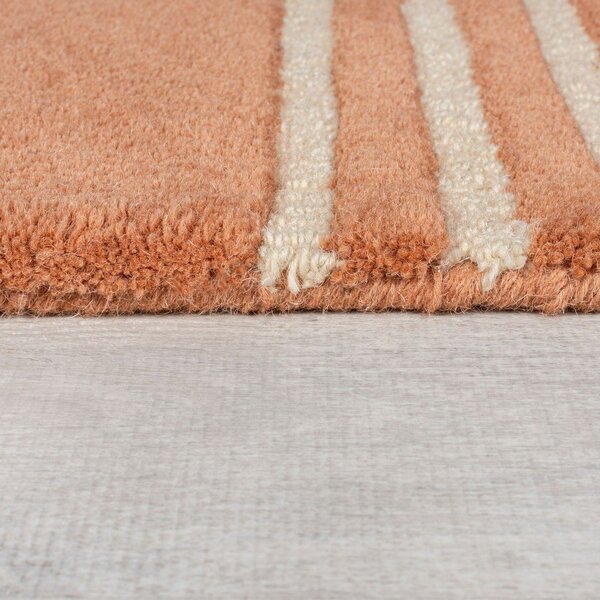 Ručně tkaný vlněný koberec v terakotové barvě 150x240 cm Lozenge Terracotta – Flair Rugs