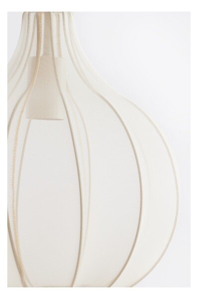 Béžové závěsné svítidlo s textilním stínidlem ø 29 cm Elati – Light & Living