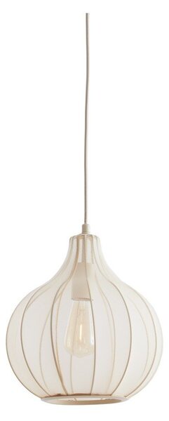 Béžové závěsné svítidlo s textilním stínidlem ø 29 cm Elati – Light & Living