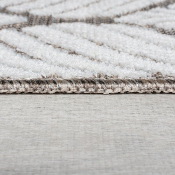 Vnitřní a venkovní koberec slonovinový 66x230 cm Elm Leaf – Flair Rugs