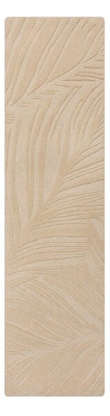 Béžový vlněný koberec běhoun 60x230 cm Lino Leaf – Flair Rugs