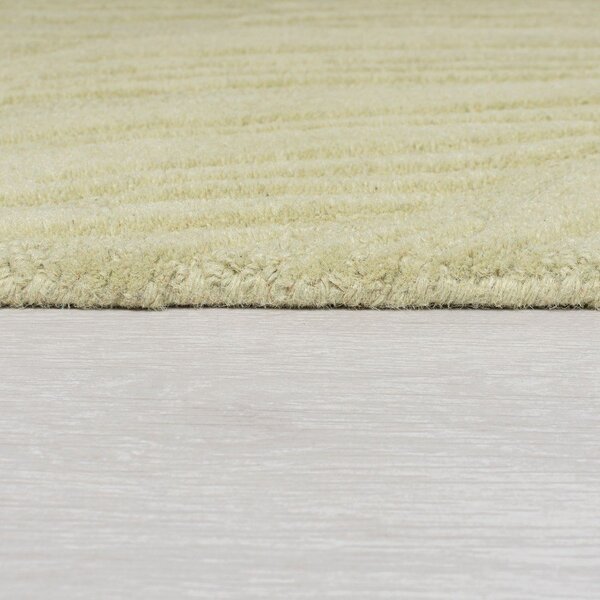 Zelený vlněný koberec běhoun 60x230 cm Lino Leaf – Flair Rugs
