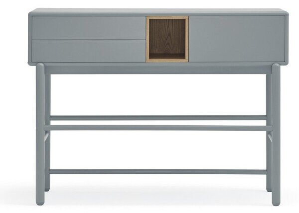 Modro-šedý konzolový stolek 35x120 cm Corvo – Teulat