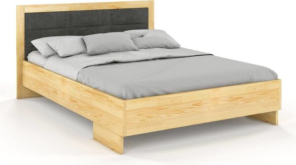 Zvýšená postel s čalouněným čelem - Kalmar - borovice, , 180x200 cm