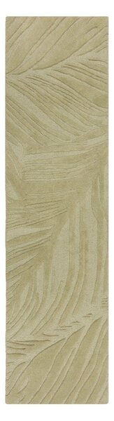 Zelený vlněný koberec běhoun 60x230 cm Lino Leaf – Flair Rugs