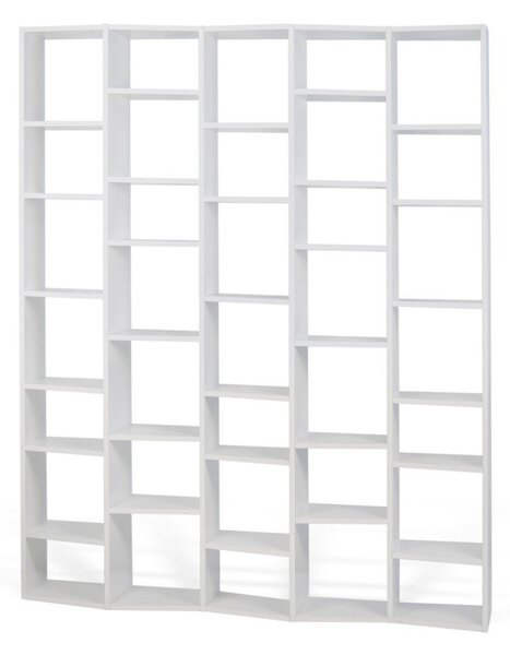 Bílá knihovna 182x224 cm Valsa – TemaHome