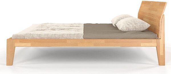 Buková postel Agava - zvýšená Odstín moření: Palisander, Rozměr: 120x200