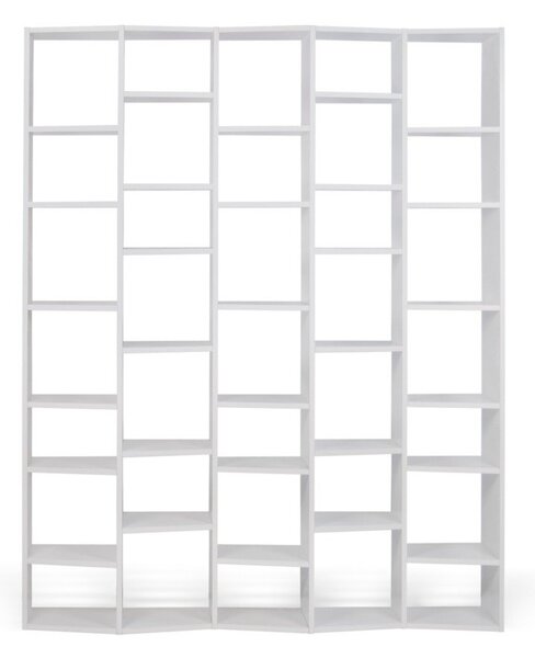 Bílá knihovna 182x224 cm Valsa – TemaHome