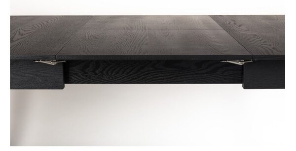 Černý rozkládací jídelní stůl Zuiver Glimps, 120 x 80 cm