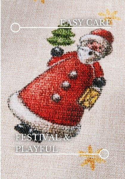 Červený kulatý koberec s vánočním motivem ø 150 cm Red Christmas – Villeroy&Boch