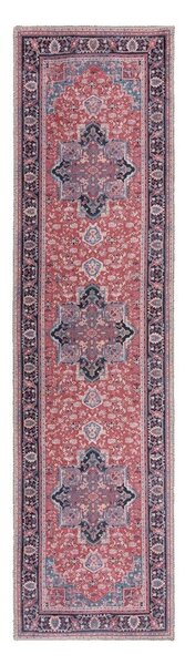 Vínový pratelný běhoun s příměsí recyklovaných vláken 60x230 cm Windsor – Flair Rugs