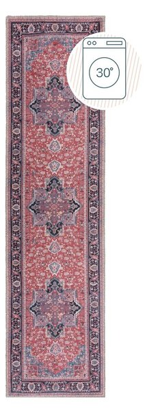 Vínový pratelný běhoun s příměsí recyklovaných vláken 60x230 cm Windsor – Flair Rugs