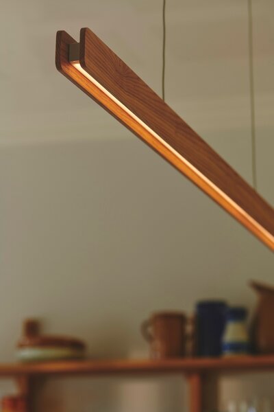 Nordlux Dřevěné LED závěsné svítidlo Ilgas, d.115cm, 3000K Barva: Bílá