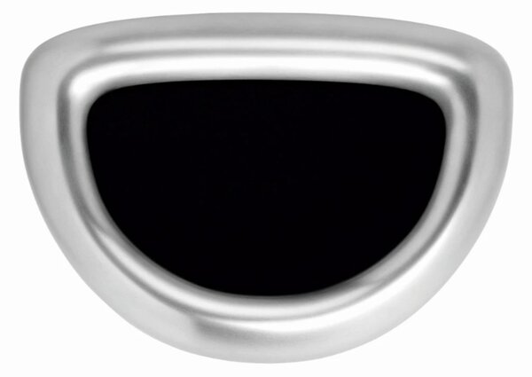 Odpadkový koš Simplehuman pro komerční využití 60 l, půlkulatý, otevřený, kartáčovaná ocel