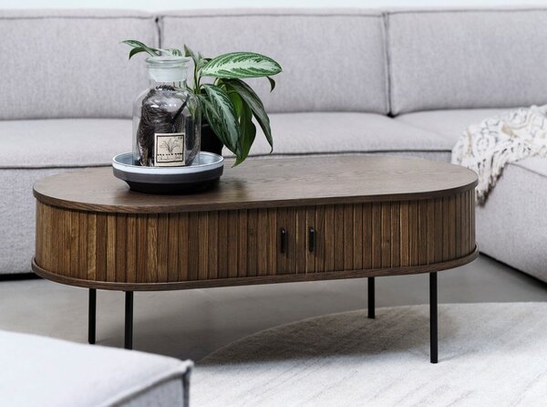Černý konferenční stolek 60x120 cm Nola – Unique Furniture