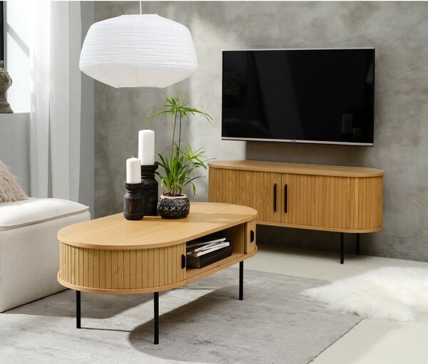 Černý konferenční stolek 60x120 cm Nola – Unique Furniture