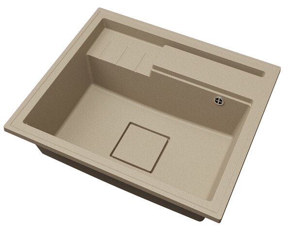 Granitový dřez ELITE 6052 BÉŽOVÝ 60 x 52 x 21,5cm