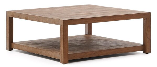 Konferenční stolek z teakového dřeva v přírodní barvě 90x90 cm Sashi – Kave Home