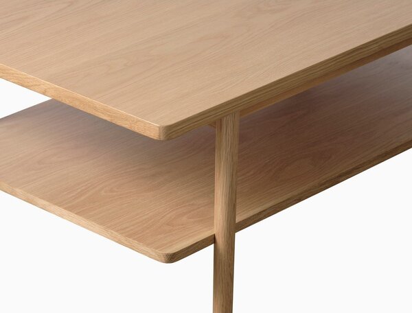 Konferenční stolek s deskou v dubovém dekoru v přírodní barvě 60x120 cm Ponza – Unique Furniture