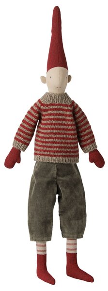 Vánoční skřítek Pixy Striped Knitted Sweater 51 cm – Boy