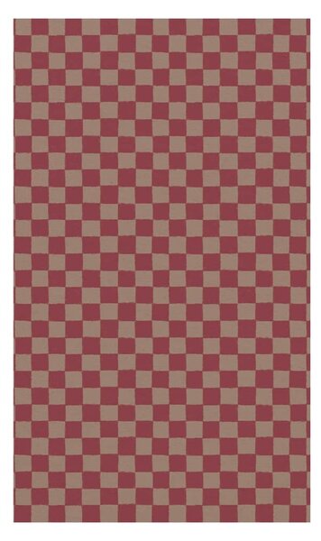 Balicí papír Checker Powder/Red – 10 m