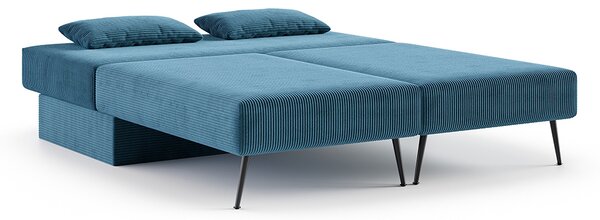 Modulární rohová pohovka MIRANO MODRÁ SZTRUKS 160x200