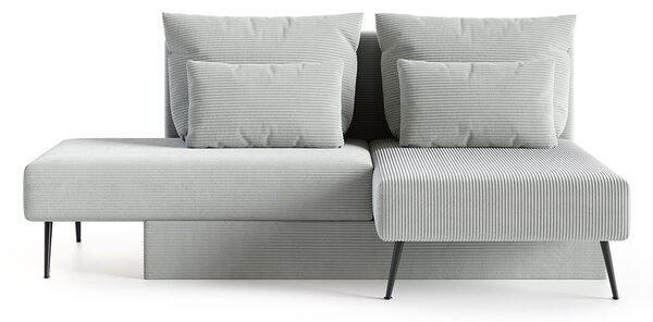 Modulární rohová pohovka MIRANO ŠEDÁ SZTRUKS 160x200