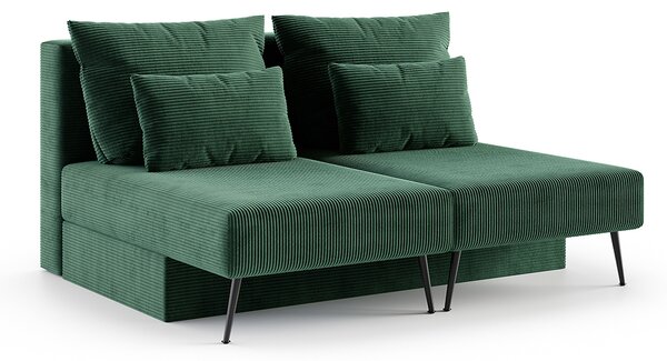 Modulární rohová pohovka MIRANO ZELENÁ SZTRUKS 160x200