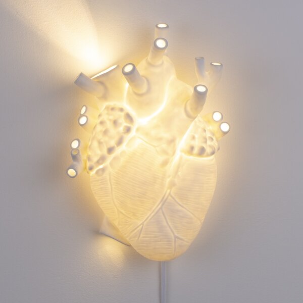 Seletti designové nástěnné svítidlo Heart Lamp