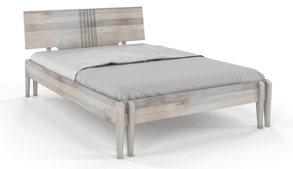 Dubová postel Bari - bělený olej , Dub sonoma, 160x200 cm
