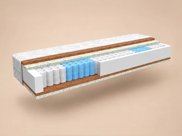 Taštičková matrace ERGONOMY PLUS s kokosovými vlákny 90x200 cm