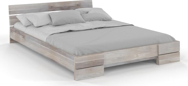 Dubová postel Sandemo - bělený olej , Dub sonoma, 180x200 cm