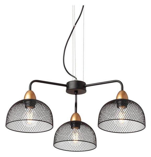 Redo 01-1573 - Lustr na lanku TAMIS 3xE27/42W/230V pr. 59 cm černá