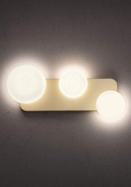 Redo 01-2472 - Nástěnné svítidlo LUMIEN 3xG9/10W/230V zlatá/bílá