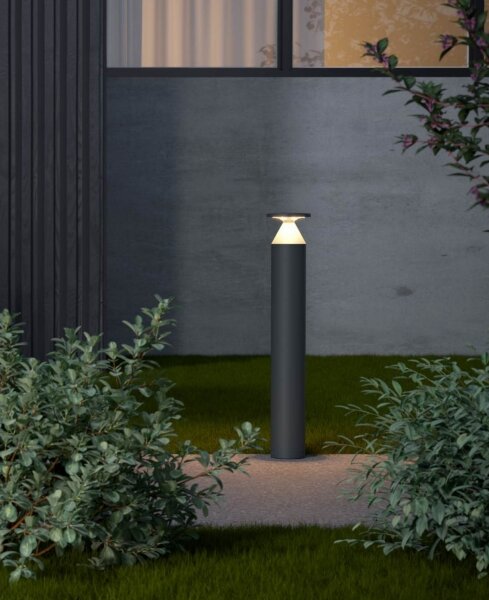 Redo 90591 - LED Venkovní lampa BIRO LED/12W/230V 3000K 70cm CRI90 IP65 antracit
