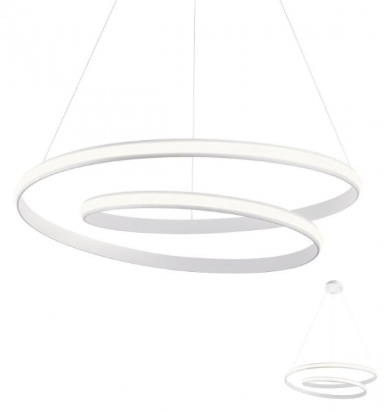 Redo 01-1890 - LED Stm lustr na lanku TORSION LED/35W/230V pr. 75 cm bílá