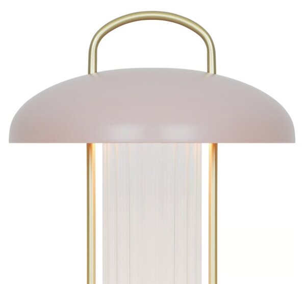 Nordlux - LED Stmívat. nabíjecí dotyková stolní lampa MIRANO LED/3W/3,7V růžová