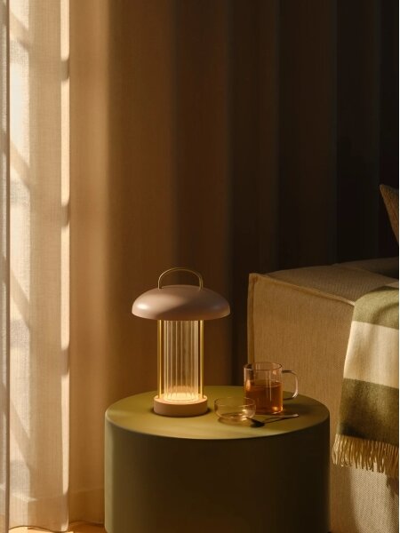 Nordlux - LED Stmívat. nabíjecí dotyková stolní lampa MIRANO LED/3W/3,7V růžová