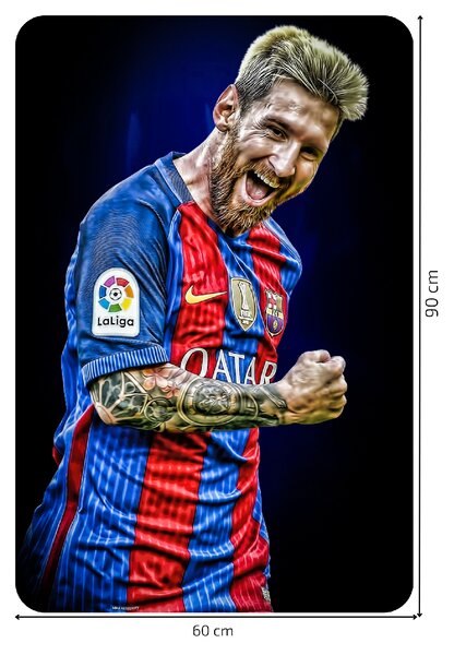 Textilní samolepka na zeď "MESSI 2"