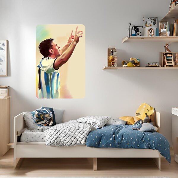 Textilní samolepka na zeď "MESSI"