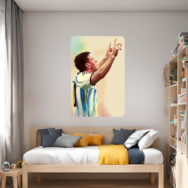 Textilní samolepka na zeď "MESSI"